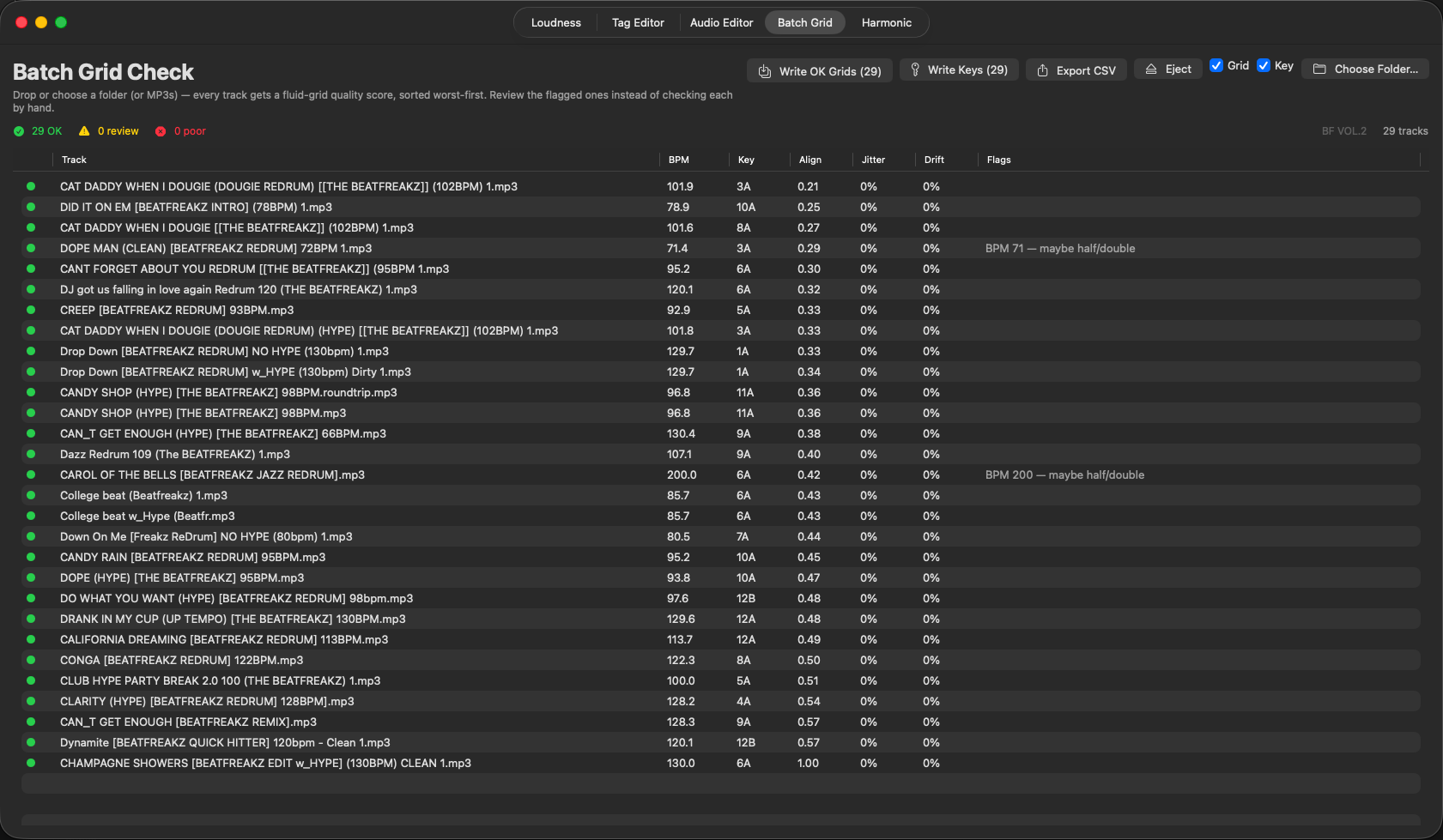 Batch Grid screenshot