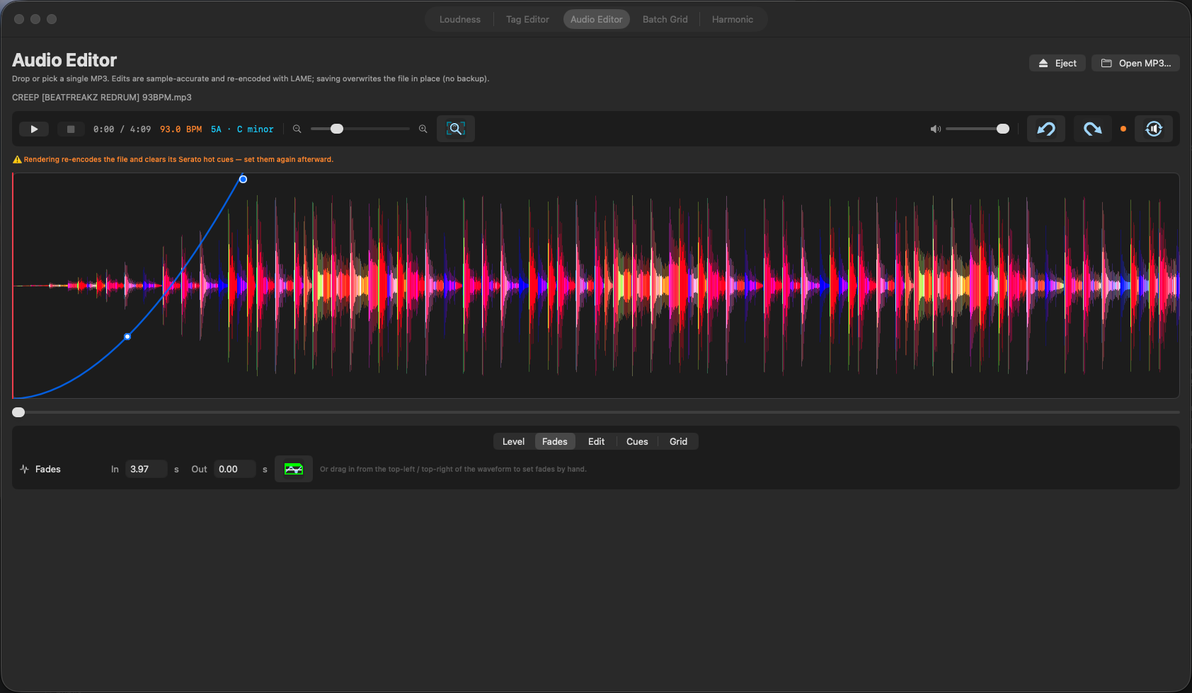 Audio Editor screenshot