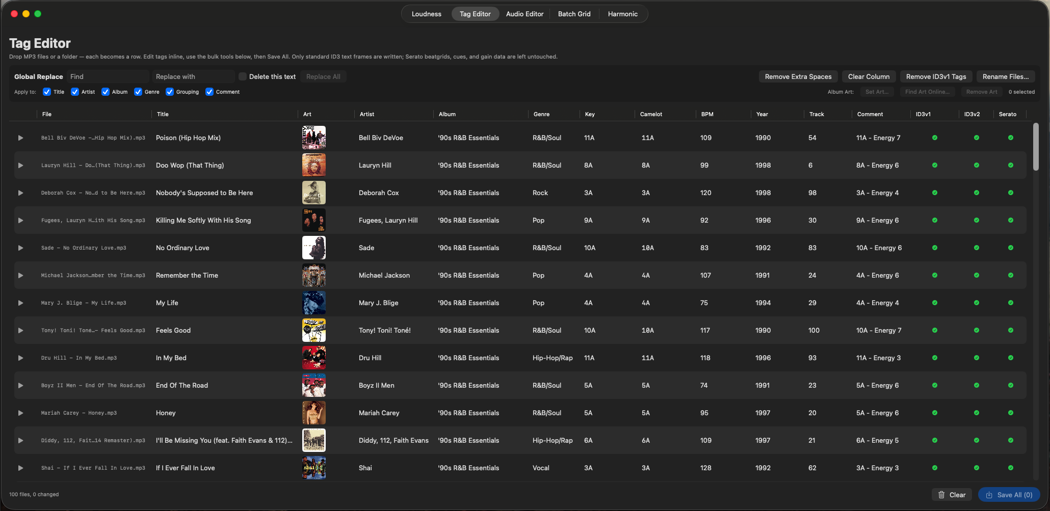 Bulk Tag Editor screenshot